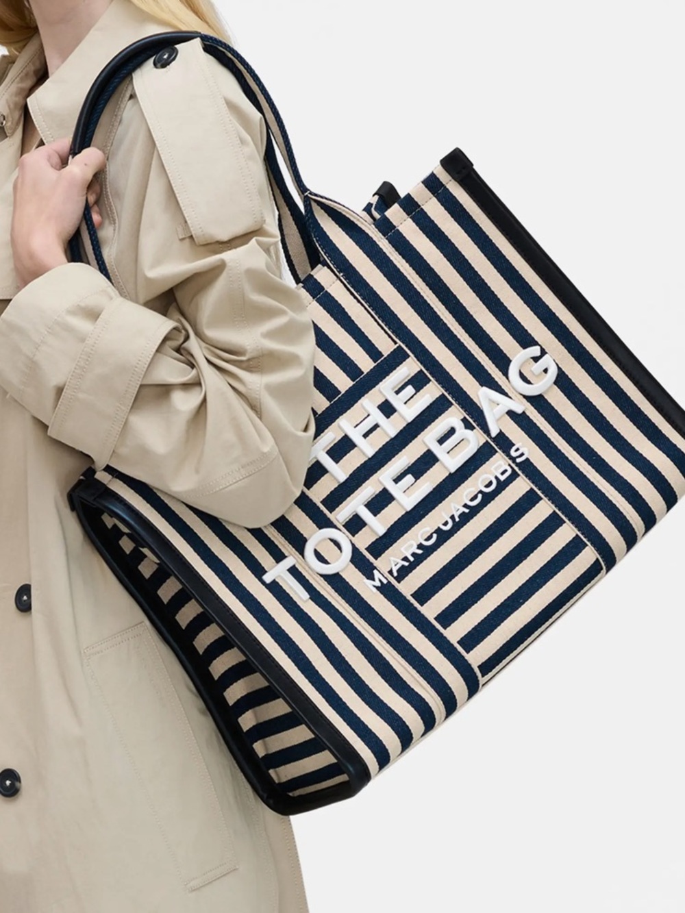 Marc Jacobs The Stripe Canvas Large Tote Bag